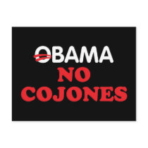 Obama No Cojones Postcard