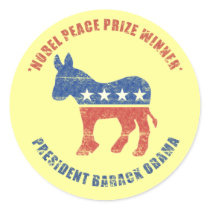 Obama Nobel Peace Prize Democrat stickers