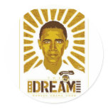 Obama Noland button Round Sticker