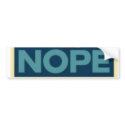 Obama Nope Bumper Sticker bumper stickers