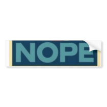 Obama Nope Bumper Sticker bumper stickers by Shaneljoon Obama Nope Bumper Sticker bumper stickers