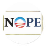 Obama NOPE Stickers
