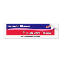 Obama: not your sweetie bumper stickers