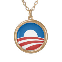 Obama O-Logo Pendant Necklace