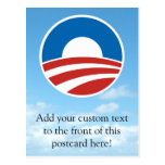 Obama-O Logo with Blue Post Card