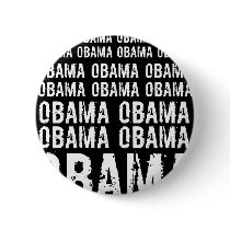 OBAMA OBAMA OBAMA PINBACK BUTTON