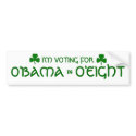 O'Bama O'Eight Bumper Sticker bumper stickers by Next_Big_Thing O'Bama O'Eight Bumper Sticker bumper stickers