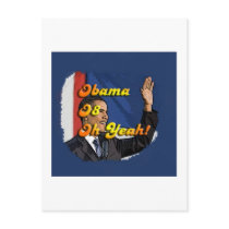 Obama Oh Yeah Postcard by americanangst Obama Oh Yeah Postcard