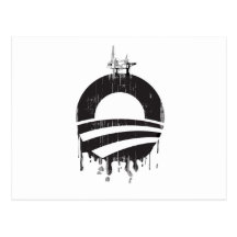 Obama Oil Rig Faded.png Postcard
