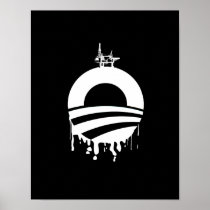 Obama Oil Rig Reverse Posters
