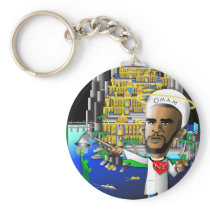 Obama Omam and Freedom keychains