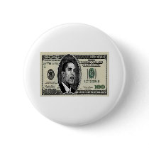 Obama on $100 bill buttons