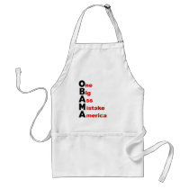 Obama: One Big Ass Mistake America aprons by antiobama Obama: One Big Ass Mistake America aprons