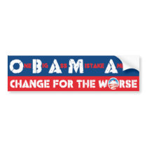 OBAMA - One Big Ass Mistake America Bumper Sticker