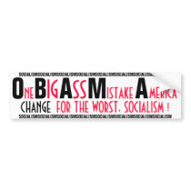 OBAMA - "One BIG ASS Mistake America" Bumper Stickers