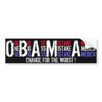 OBAMA  "One BIG Ass Mistake America" Bumper Sticker