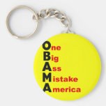 Obama: One Big Ass Mistake America Key Chain
