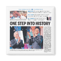 Obama: One Step Into History magnets