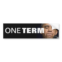 Obama - One Term Bumper Sticker