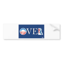 Obama "over" Romeny Bumper Sticker