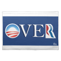 Obama "over" Romeny Place Mats
