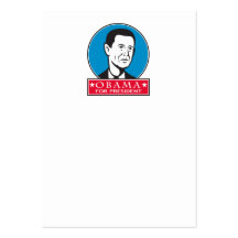 Obama para el presidente americano tarjeta personal