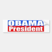 Obama para el presidente pegatina de parachoque