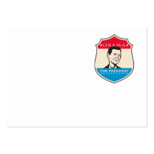 Obama para presidente americano Shield Plantilla De Tarjeta Personal