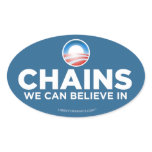 Obama Parody Chains Sticker