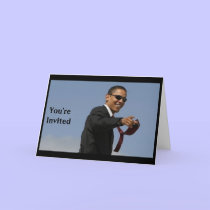 Obama party invitations cards