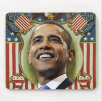 Obama Patriotic Mousepad by elfyboy Obama Patriotic Mousepad