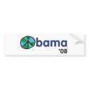 Obama Peace '08 bumper stickers by randypryor Obama Peace '08 bumper stickers