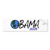 OBAMA peace 2008 bumper stickers