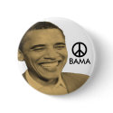 Obama Peace Button by elfyboy Obama Peace Button