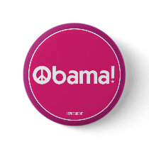 Obama Peace Button by depresident Obama Peace Button