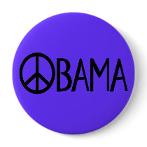 Obama Peace Button by ObamaRama Obama Peace Button