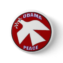 Obama Peace Dove Button by elfyboy Obama Peace Dove Button