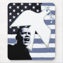 Obama Peace Dove Mousepad mousepads