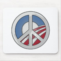 Obama Peace Sign mousepads by ktreadwe Obama Peace Sign mousepads