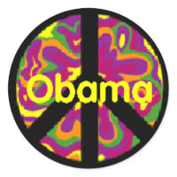 Obama Peace Sign Sticker sticker
