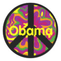 Obama Peace Sign Sticker
