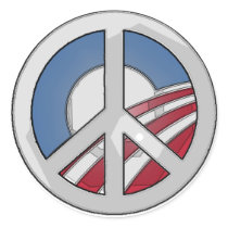 Obama Peace Sign stickers by ktreadwe Obama Peace Sign stickers