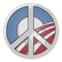 Obama Peace Sign stickers by ktreadwe Obama Peace Sign stickers