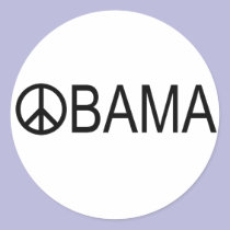 OBAMA PEACE SIGN stickers
