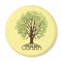Obama Peace Tree Magnet