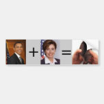 Obama Pelosi equals Broke Bumper Stickers