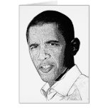 Obama Pencil Drawing Cards