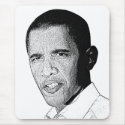 Obama Pencil Drawing mousepads