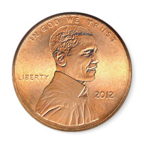 Obama Penny 2012 Magnet