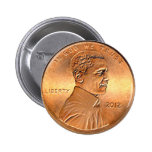 Obama Penny Button 2012 Edition